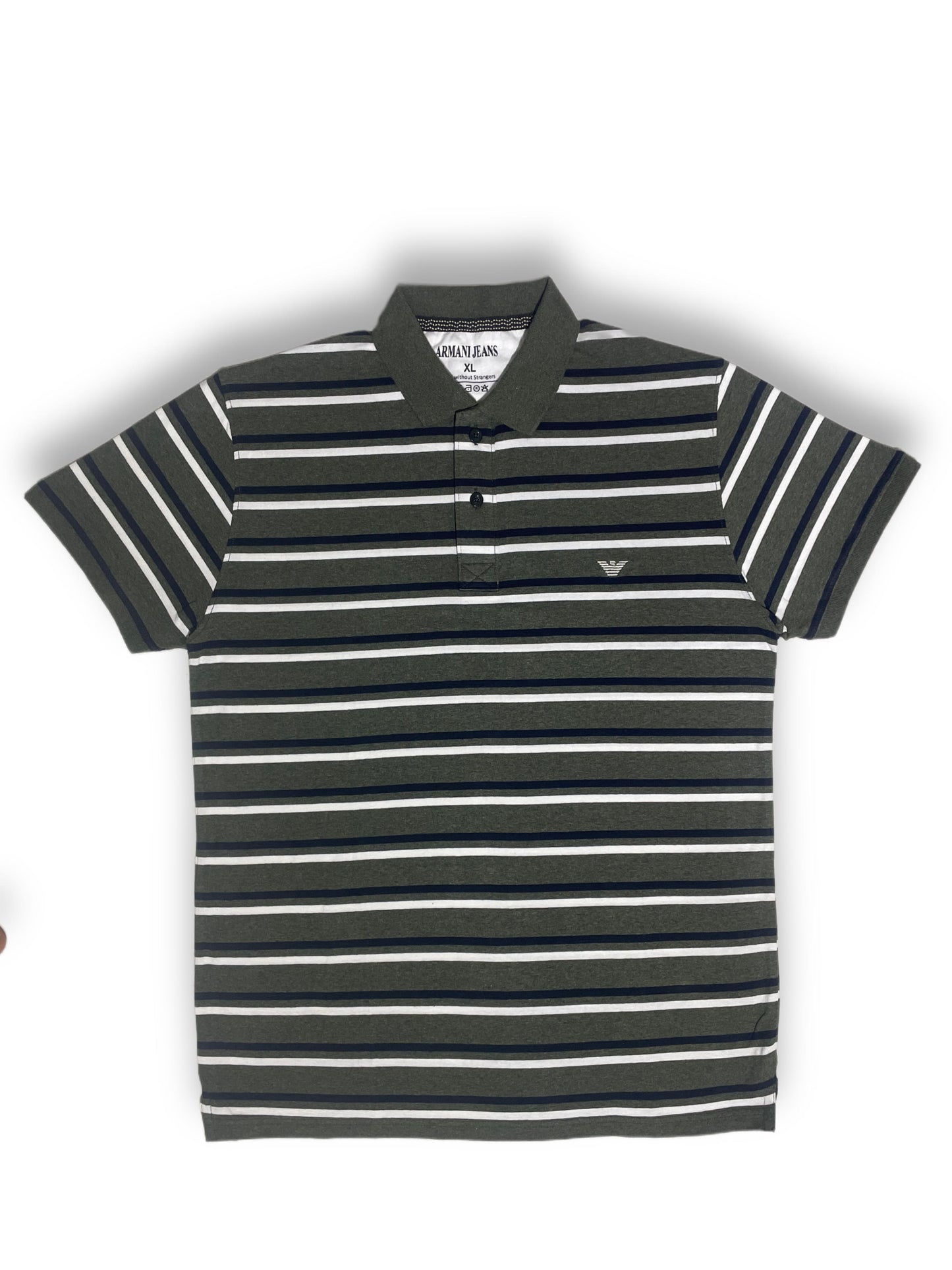 Armani Jeans Men’s Striped Polo