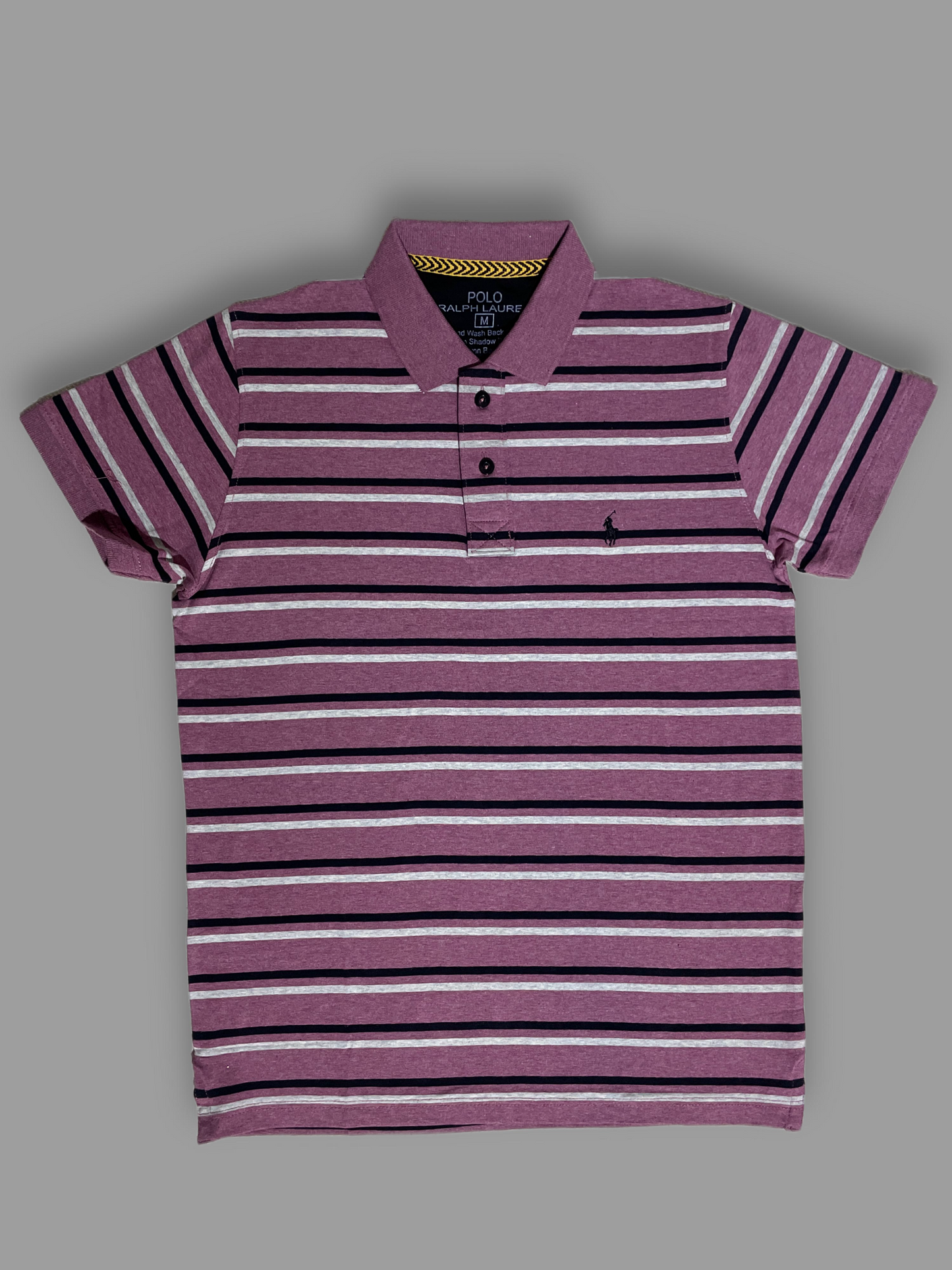 Classic Striped Polo Shirt