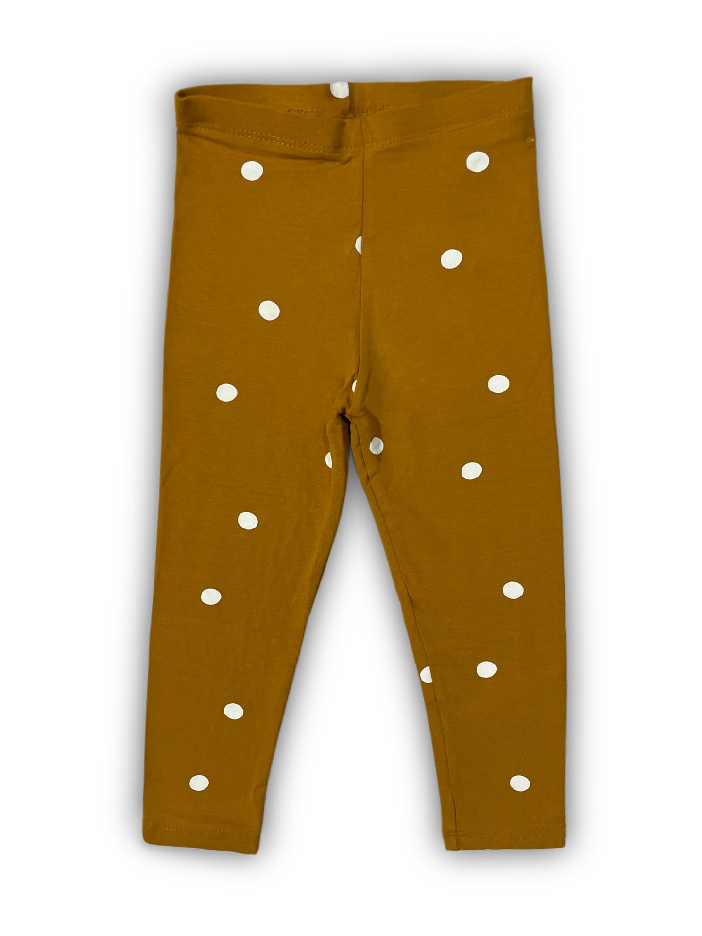 Mustard Yellow Polka Dot Leggings