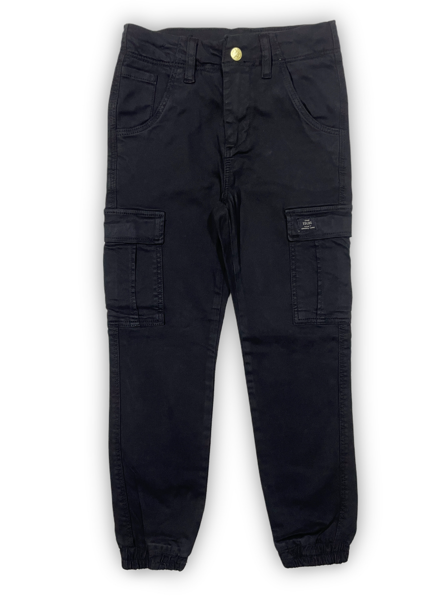 Black Cargo Jogger Pants