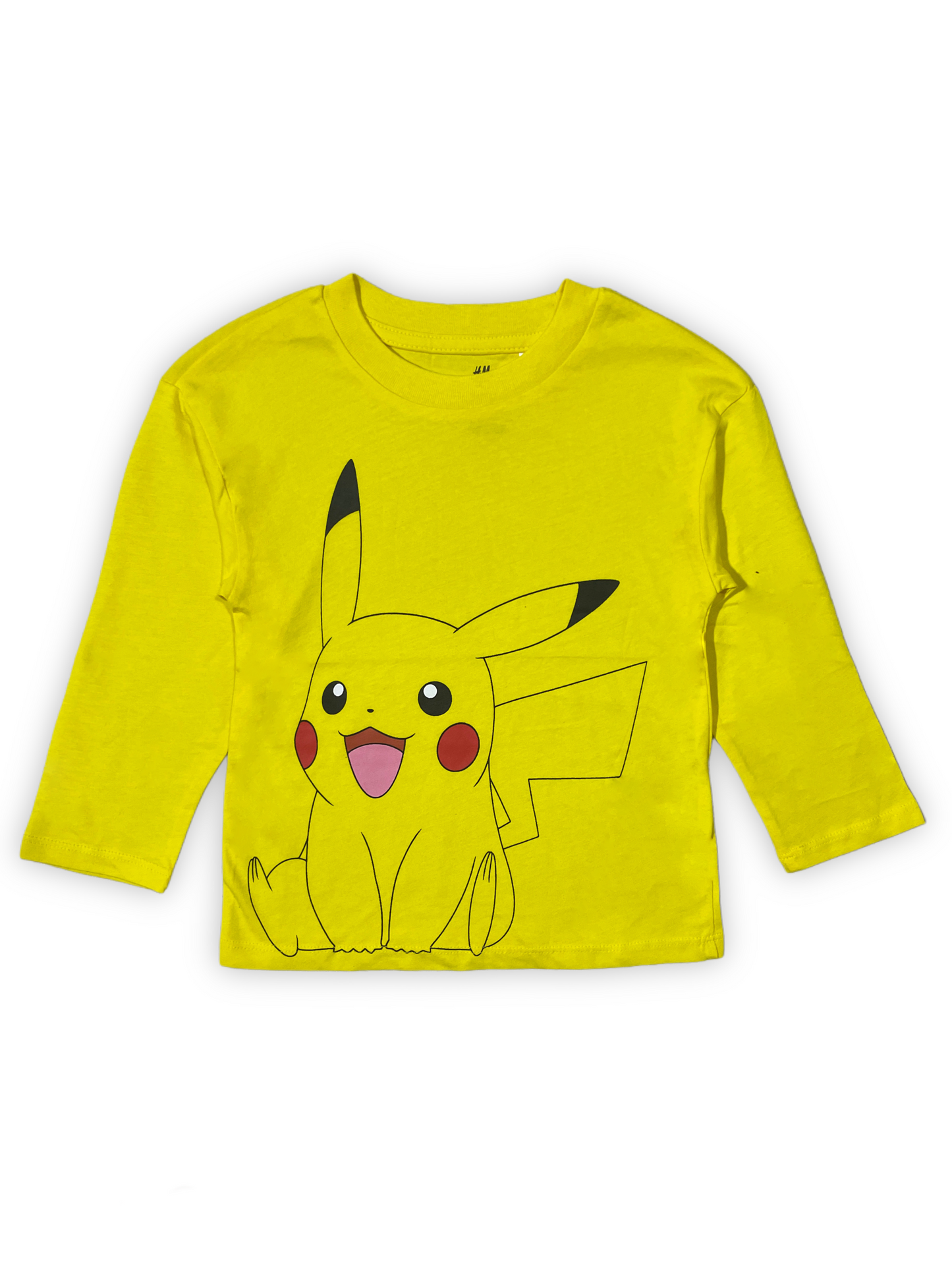 Pikachu Yellow Long Sleeve Shirt