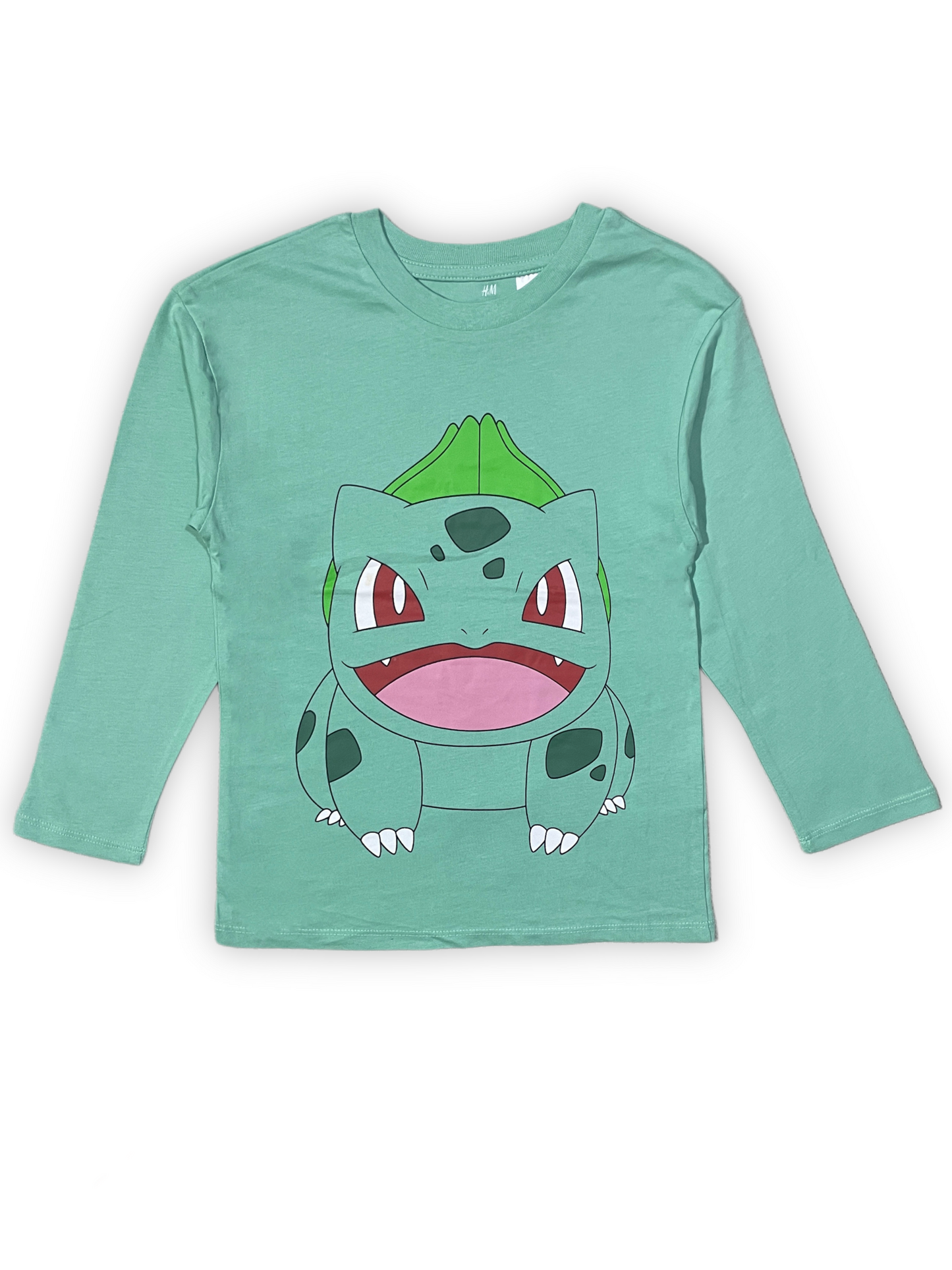 H&M Green Long Sleeve Bulbasaur T-Shirt