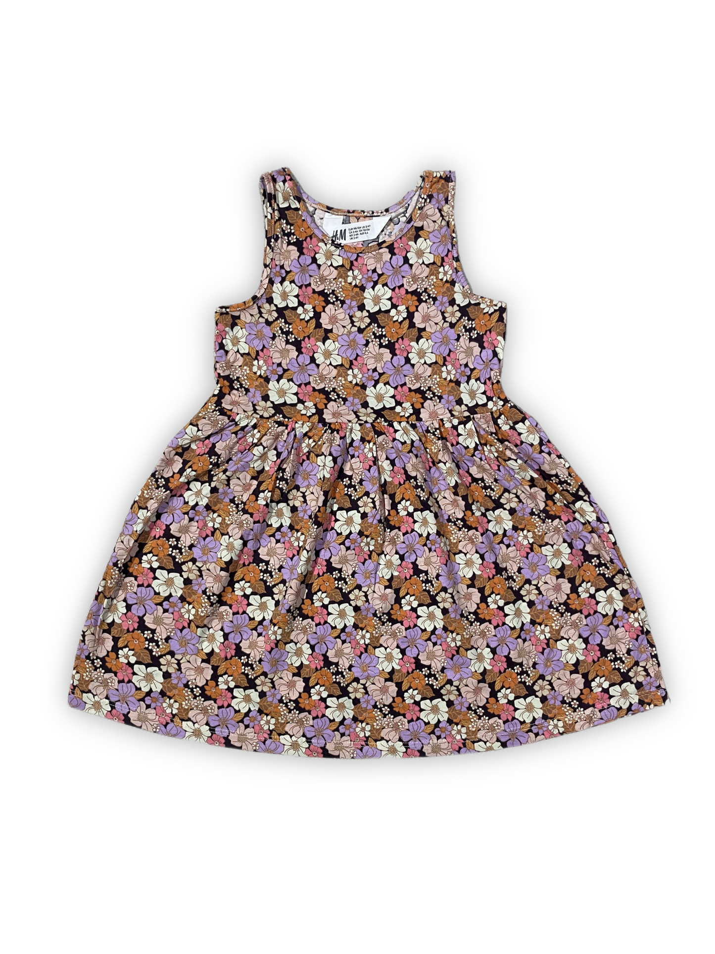 Vintage Bloom Flutter Dress