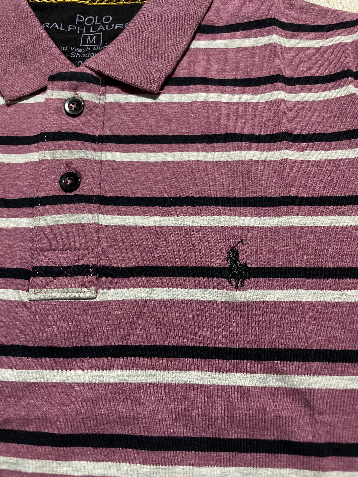 Classic Striped Polo Shirt