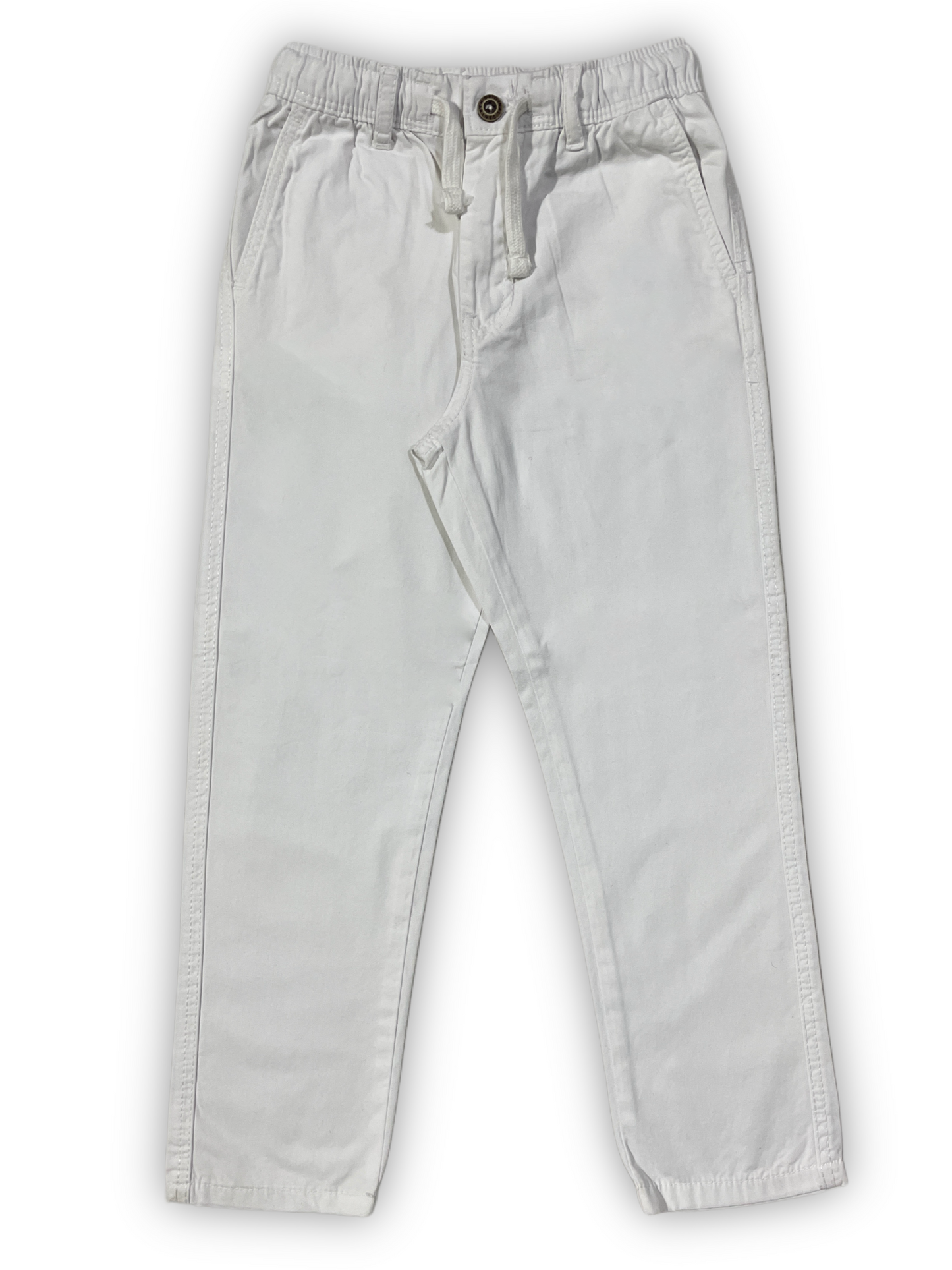 White Drawstring Pants