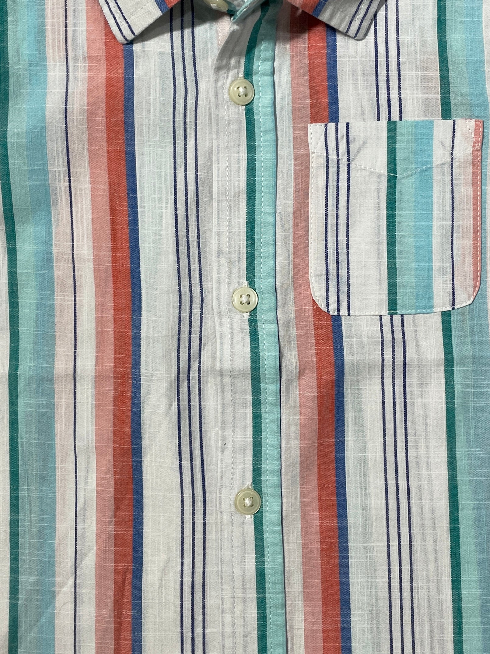 Boys’ Striped Short Sleeve Button-Down Shirt