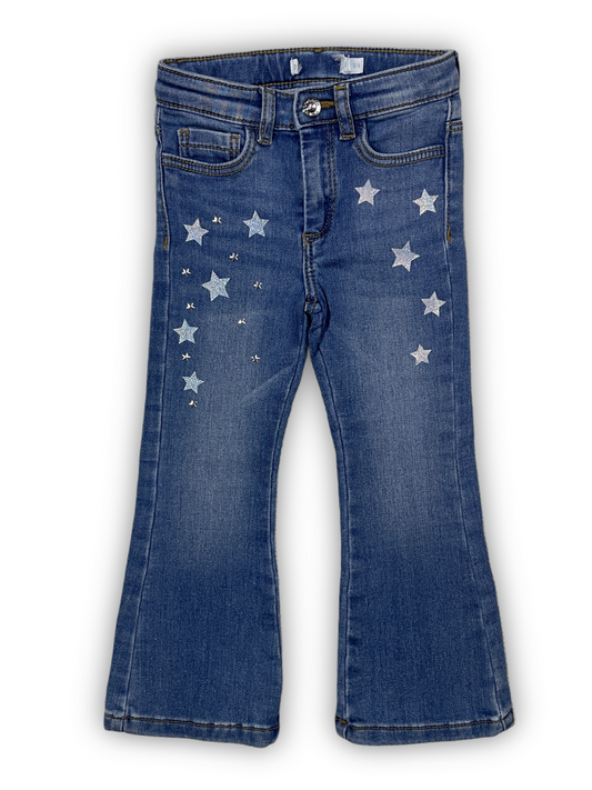 Blue Jeans with Silver Stars