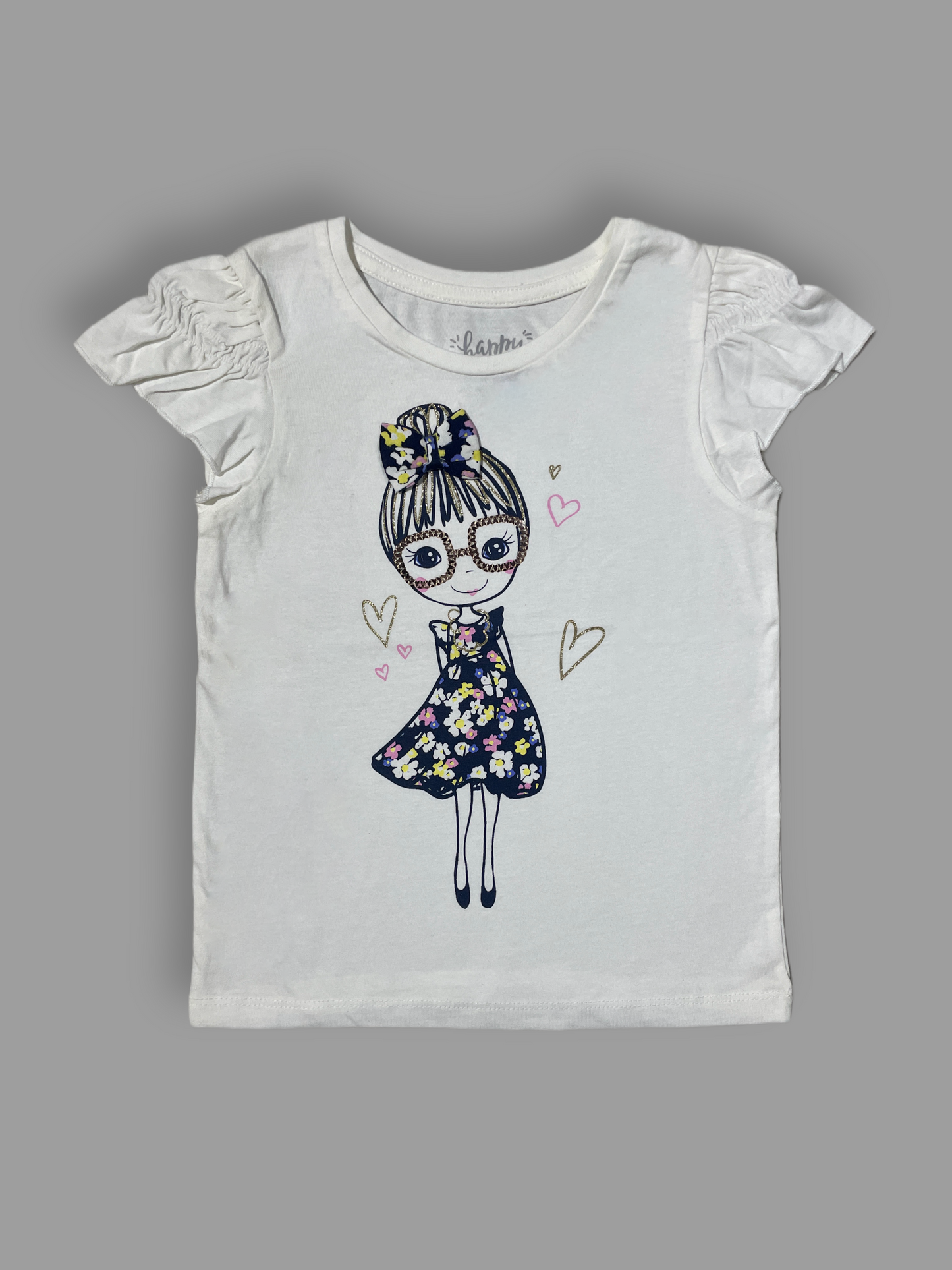 Adorable Doll Print Toddler T-Shirt