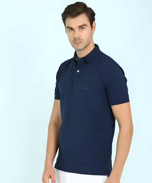 Tommy Hilfiger Men's Slim Fit Polo Shirt - Navy Blue