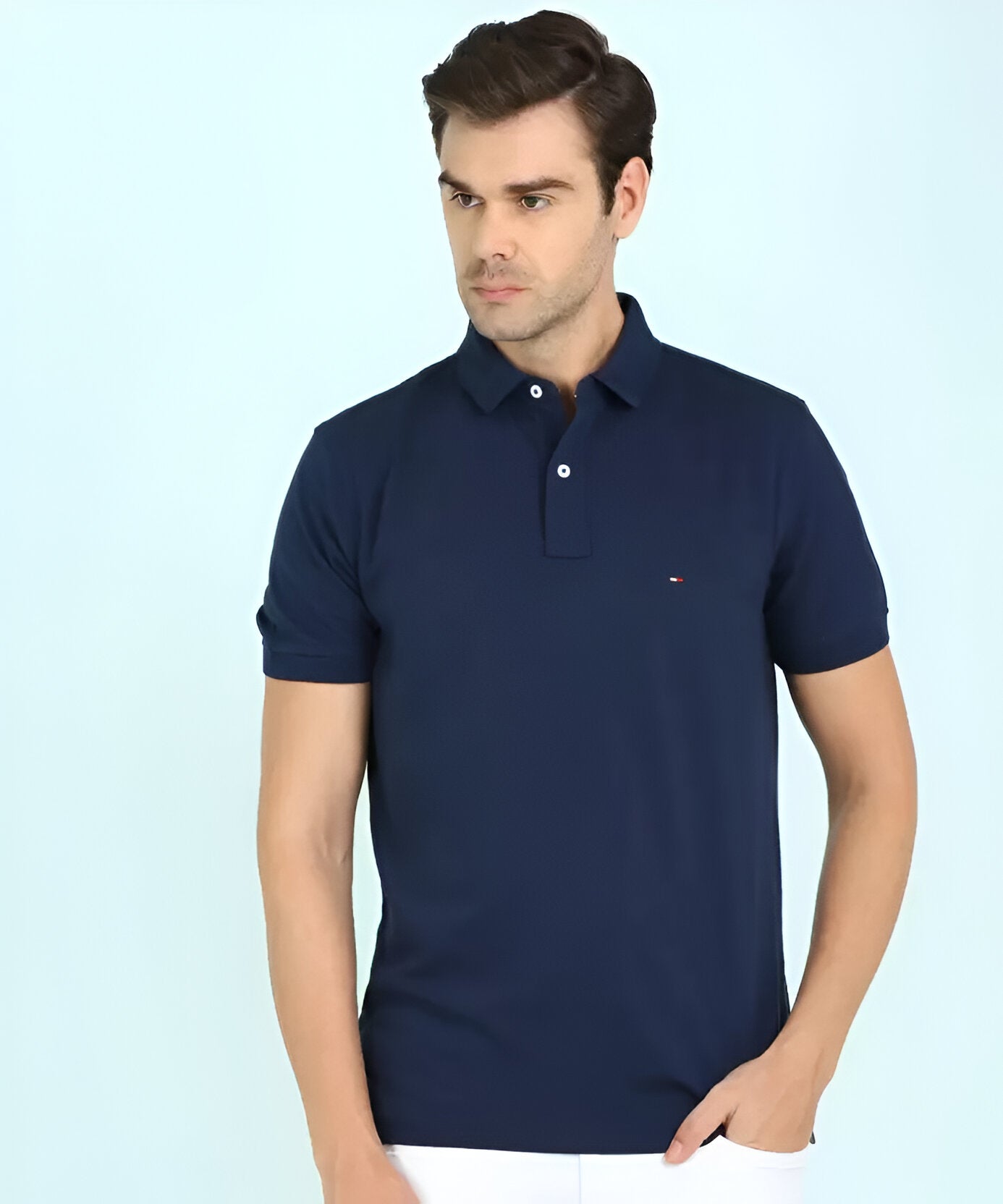 Tommy Hilfiger Men's Slim Fit Polo Shirt - Navy Blue